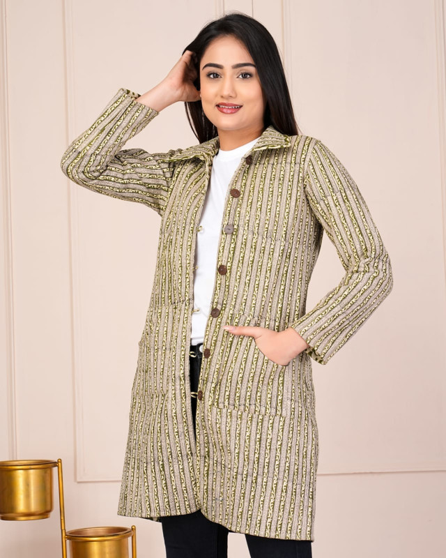 Cotton Printed Reversible Quilted Jackets